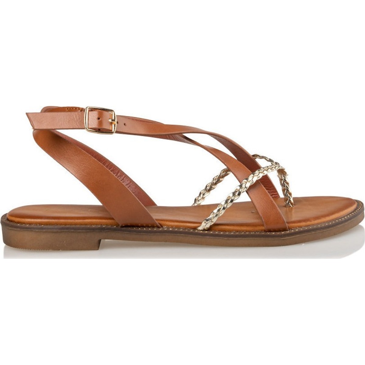 Envie Shoes Γυναικεία Πέδιλα Flat V96-13217-26 Ταμπά