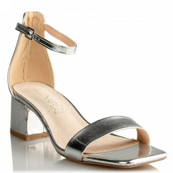 Envie Shoes Γυναικεία Πέδιλα V65-15369-21 Ασημί
