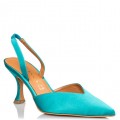 Envie Shoes Γυναικείες Γόβες E02-17040-65  Πετρόλ Satin