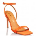 Envie Shoes Γυναικεία Πέδιλα E02-17081-46 Orange Satin
