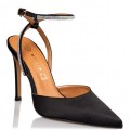 Envie Shoes Γυναικείες Γόβες E02-17091-34 Μαύρο Satin