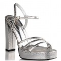 Envie Shoes Γυναικεία Πέδιλα E42-17173-21 Silver