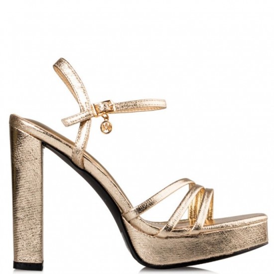 Envie Shoes Γυναικεία Πέδιλα E42-17173-59 Gold