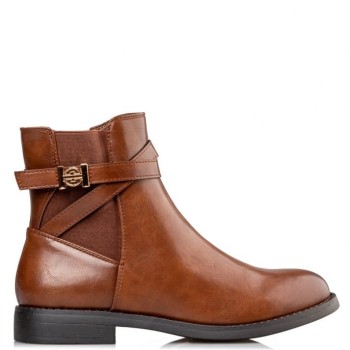 Envie Shoes Γυναικεία Μποτάκια V57-16131-26 Κάμελ