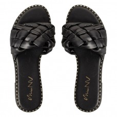 Envie Shoes Γυναικεία Σανδάλια Flat V96-15403-34 Μαύρο