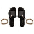 Envie Shoes Γυναικεία Πέδιλα Flat V96-15409-34 Μαύρο