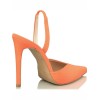 Envie Shoes Γυναικείες Γόβες E02-15154-46 Πορτοκαλί Satin