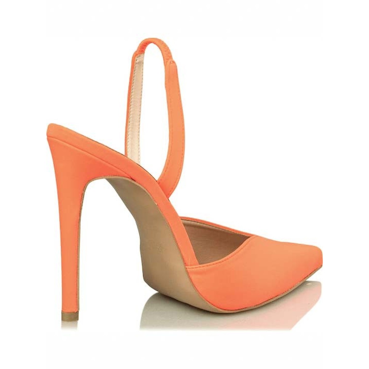 Envie Shoes Γυναικείες Γόβες E02-15154-46 Πορτοκαλί Satin
