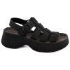FANTASY SANDALS Γυναικεία Πέδιλα Πλατφόρμες Δέρμα S2106 Black FANTASY SANDALS Γυναικεία Πέδιλα Πλατφόρμες Δέρμα S2106 Black
