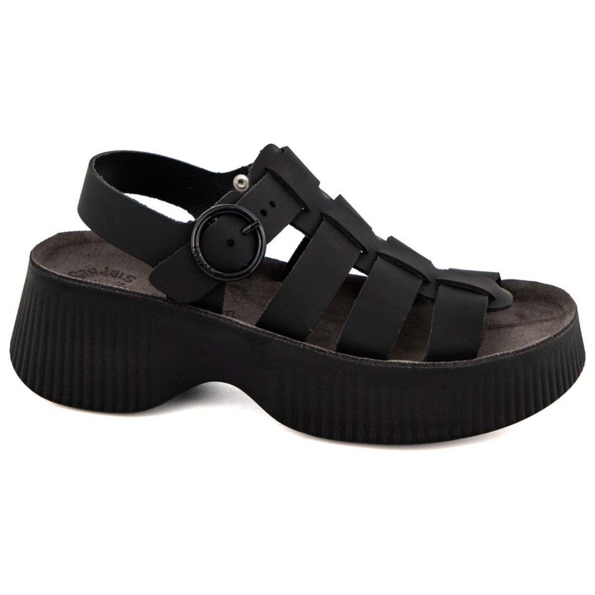 FANTASY SANDALS Γυναικεία Πέδιλα Πλατφόρμες Δέρμα S2106 Black FANTASY SANDALS Γυναικεία Πέδιλα Πλατφόρμες Δέρμα S2106 Black