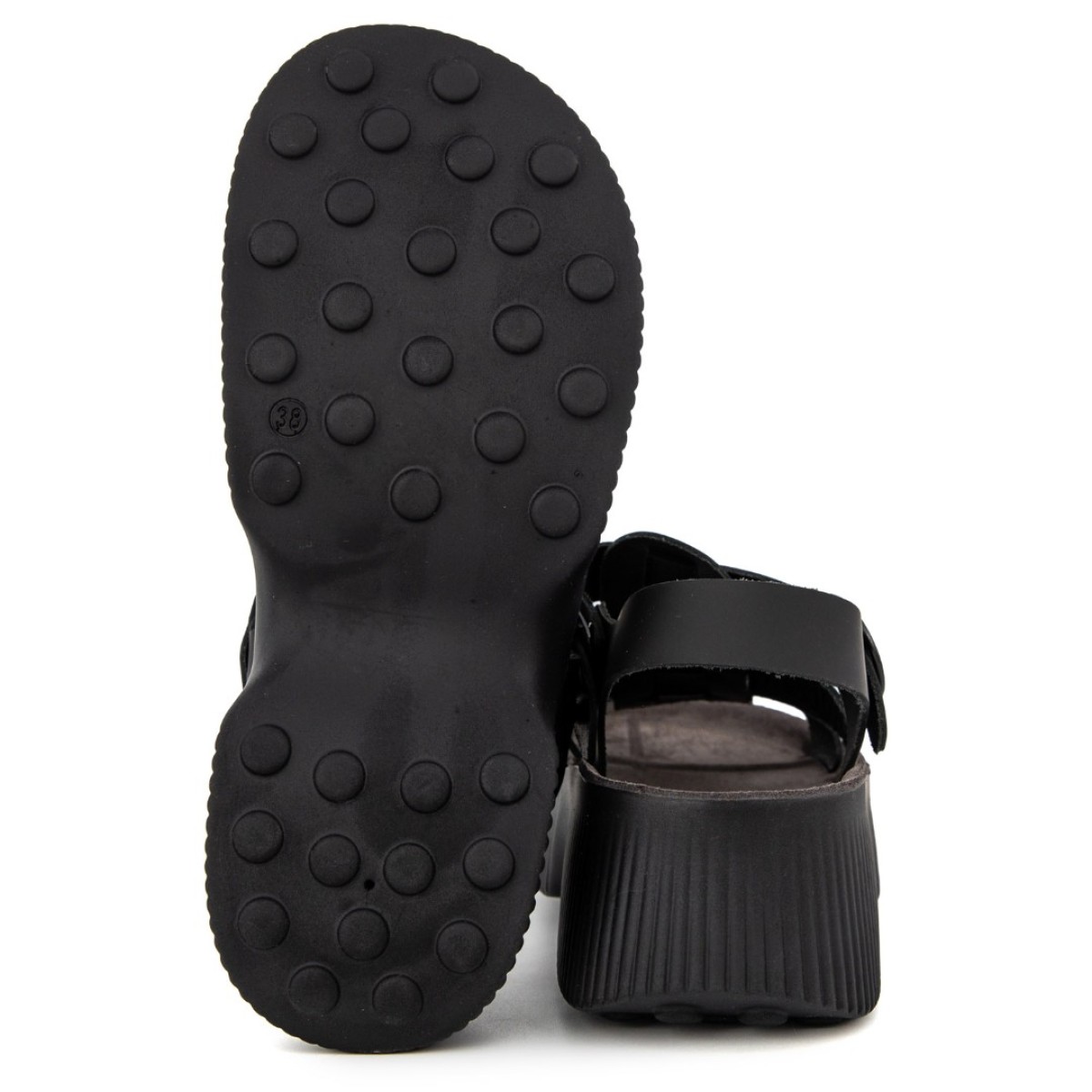 FANTASY SANDALS Γυναικεία Πέδιλα Πλατφόρμες Δέρμα S2106 Black FANTASY SANDALS Γυναικεία Πέδιλα Πλατφόρμες Δέρμα S2106 Black