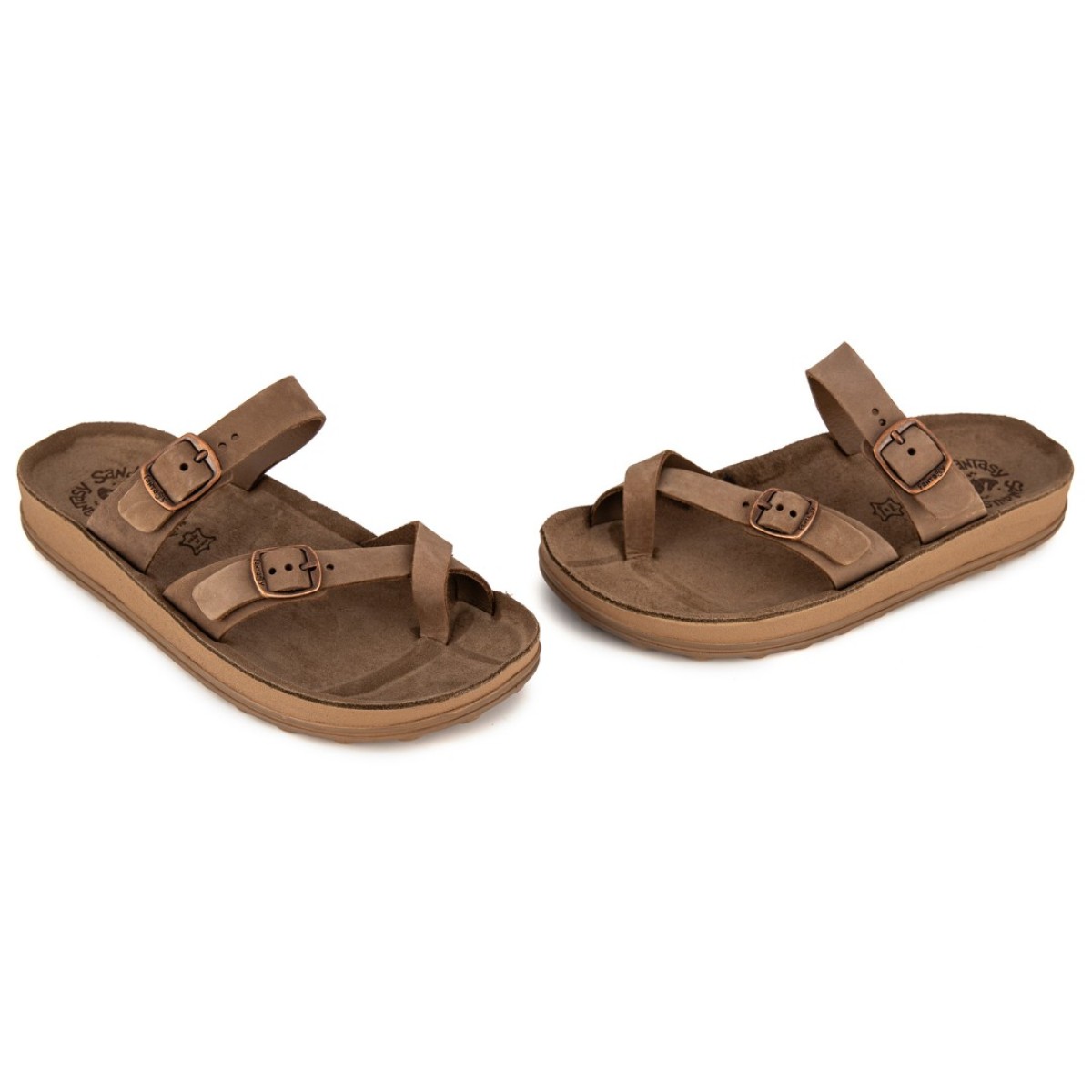 FANTASY SANDALS S346 CAPUCCINO TABAC