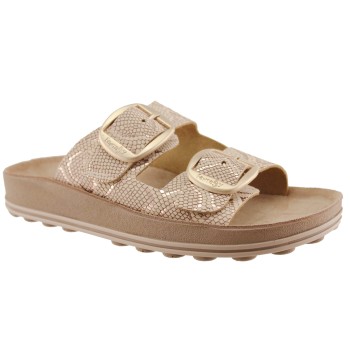 FANTASY SANDALS S310 ROSEGOLD LIZARD