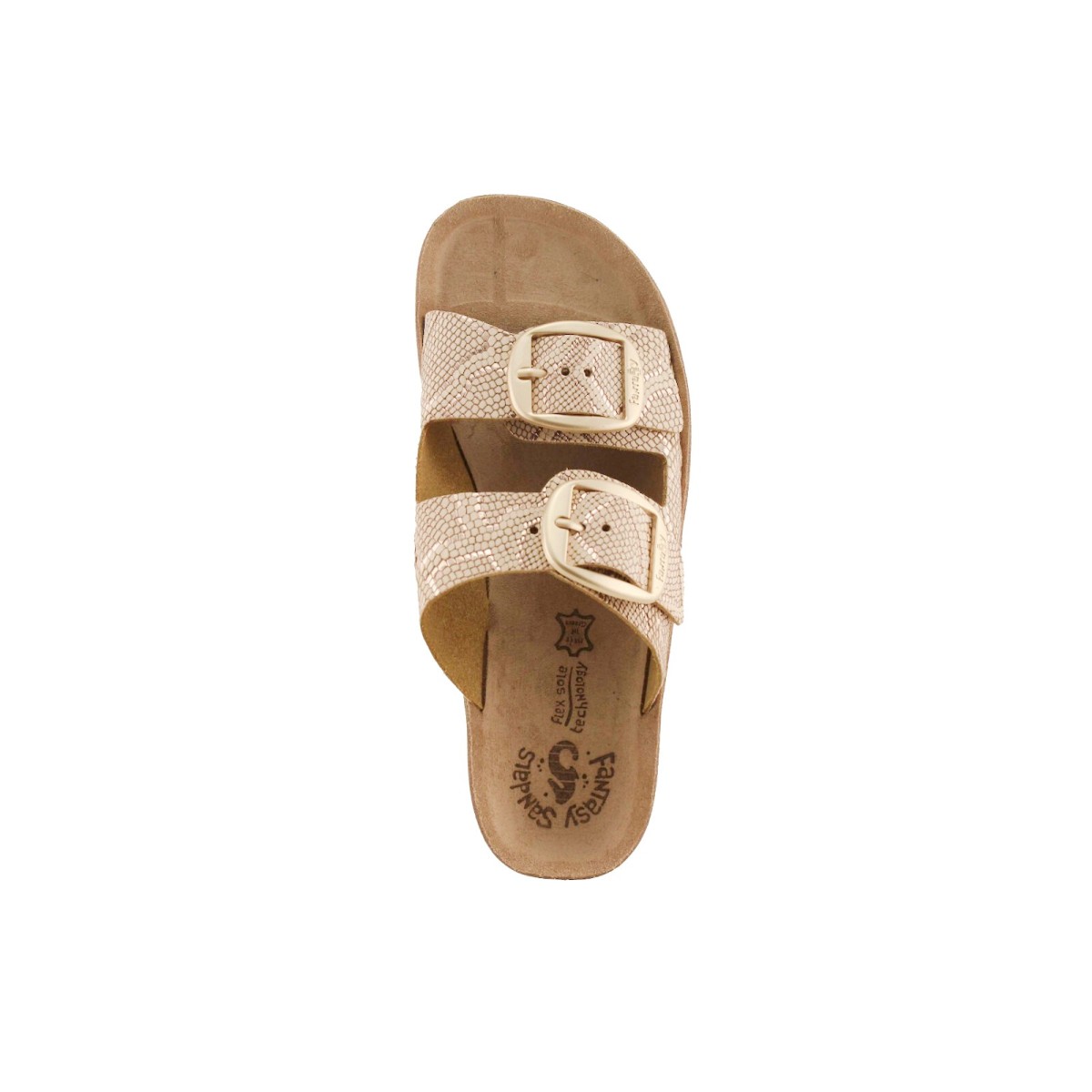 FANTASY SANDALS S310 ROSEGOLD LIZARD