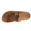 FANTASY SANDALS Γυναικεία Σανδάλια Πλατφόρμες Δέρμα S2100 Tabac Giraffe