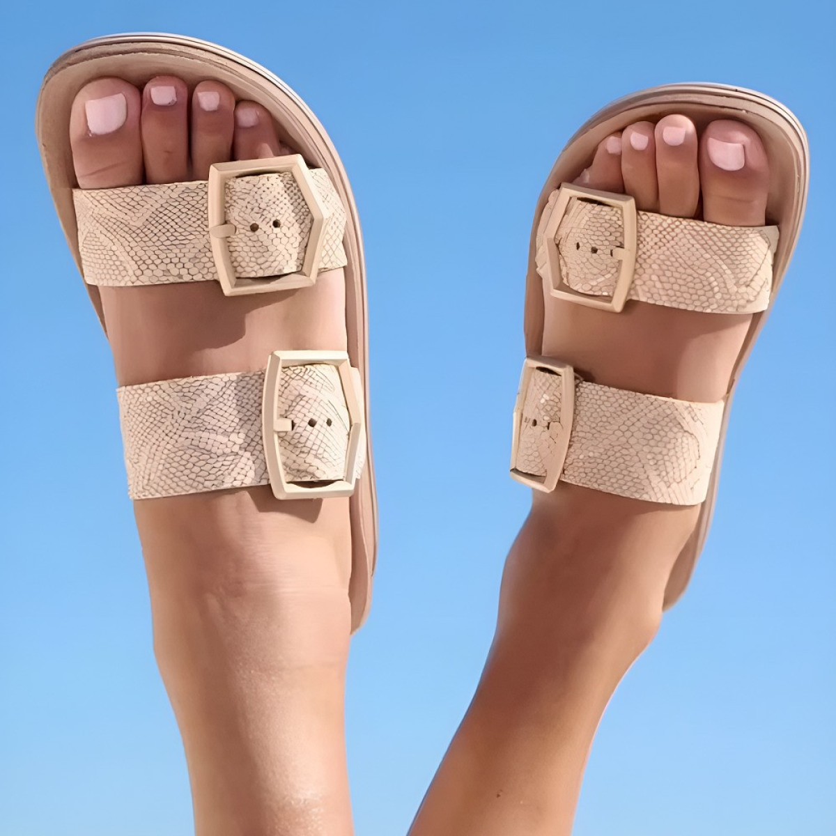 FANTASY SANDALS S331 ROSEGOLD LIZARD FANTASY SANDALS S331 ROSEGOLD LIZARD