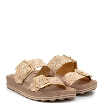 FANTASY SANDALS S331 ROSEGOLD LIZARD