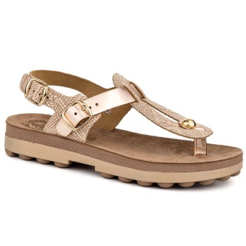 FANTASY SANDALS S9005 ROSEGOLD LIZARD