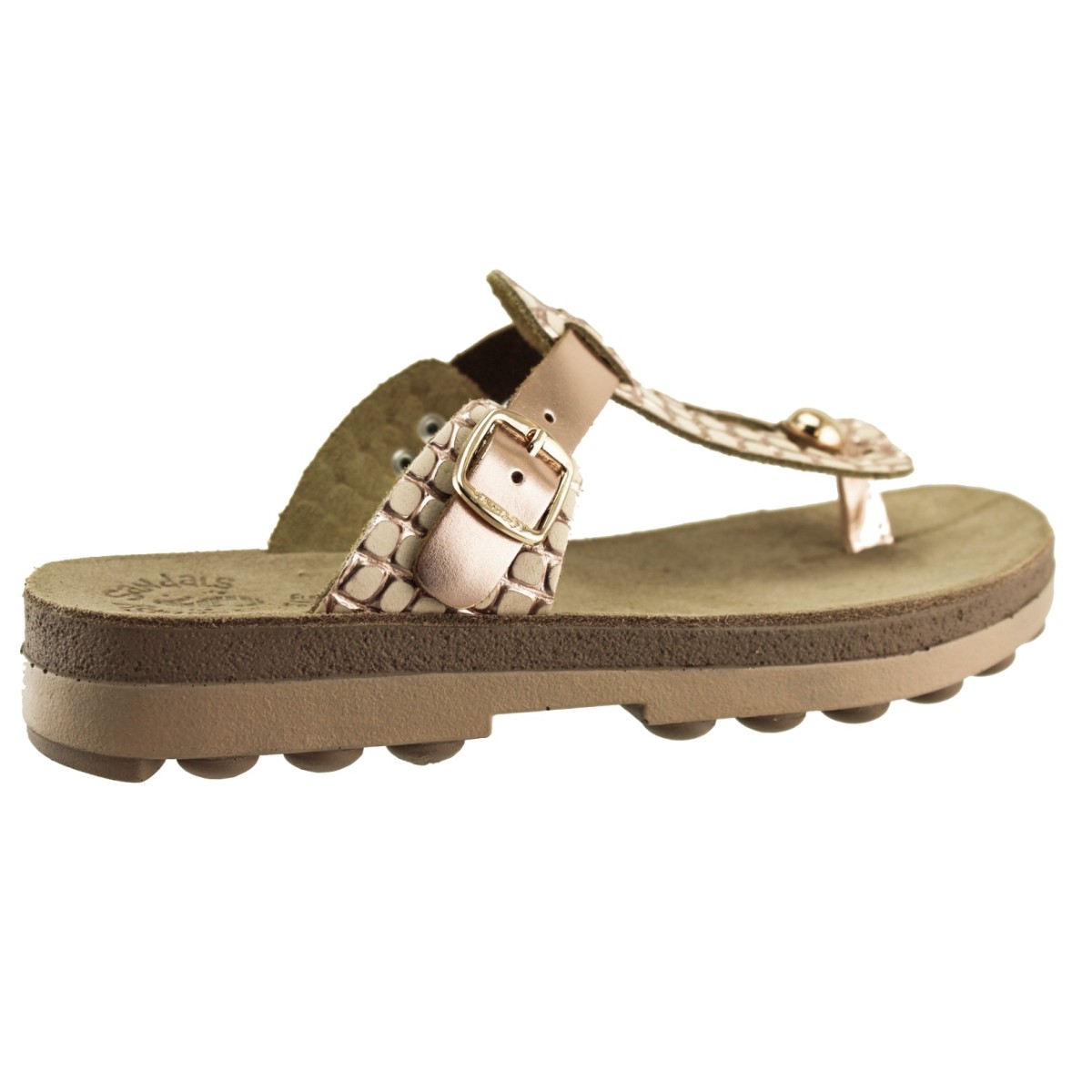 FANTASY SANDALS S9004 ROSEGOLD CROCO FANTASY SANDALS S9004 ROSEGOLD CROCO