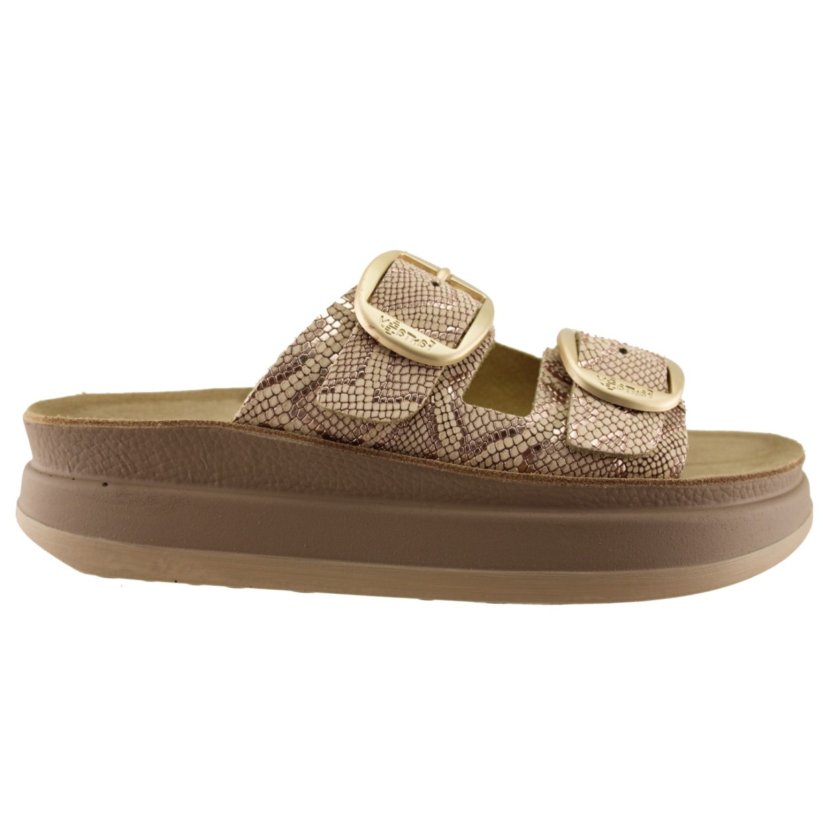 FANTASY SANDALS S1100 ROSEGOLD LIZARD