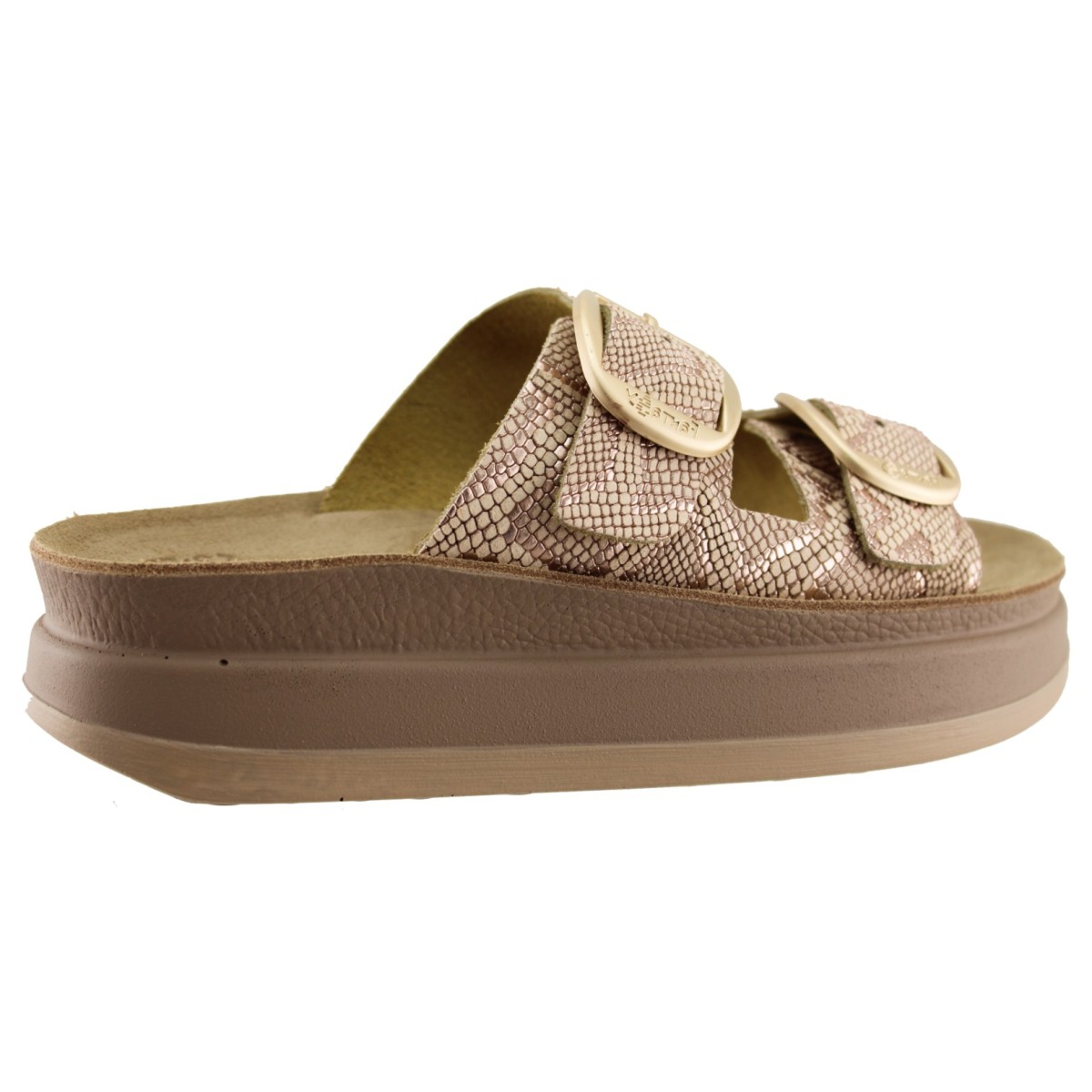 FANTASY SANDALS S1100 ROSEGOLD LIZARD
