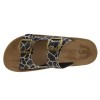 FANTASY SANDALS Γυναικεία Σανδάλια Πλατφόρμες Δέρμα S2100 Black Giraffe