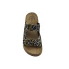 FANTASY SANDALS Γυναικεία Σανδάλια Πλατφόρμες Δέρμα S2100 Black Giraffe