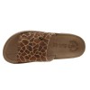 FANTASY SANDALS Γυναικεία Σανδάλια Πλατφόρμες Δέρμα S2101 Tabac Giraffe