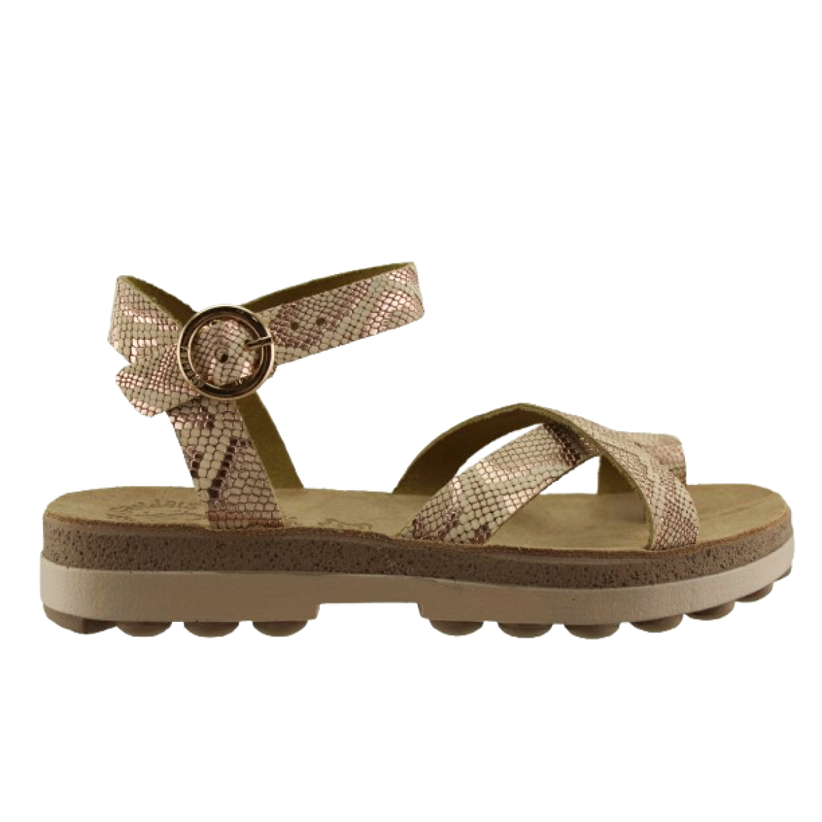 FANTASY SANDALS Γυναικεία πέδιλα S9045 ROSEGOLD LIZARD FANTASY SANDALS Γυναικεία πέδιλα S9045 ROSEGOLD LIZARD