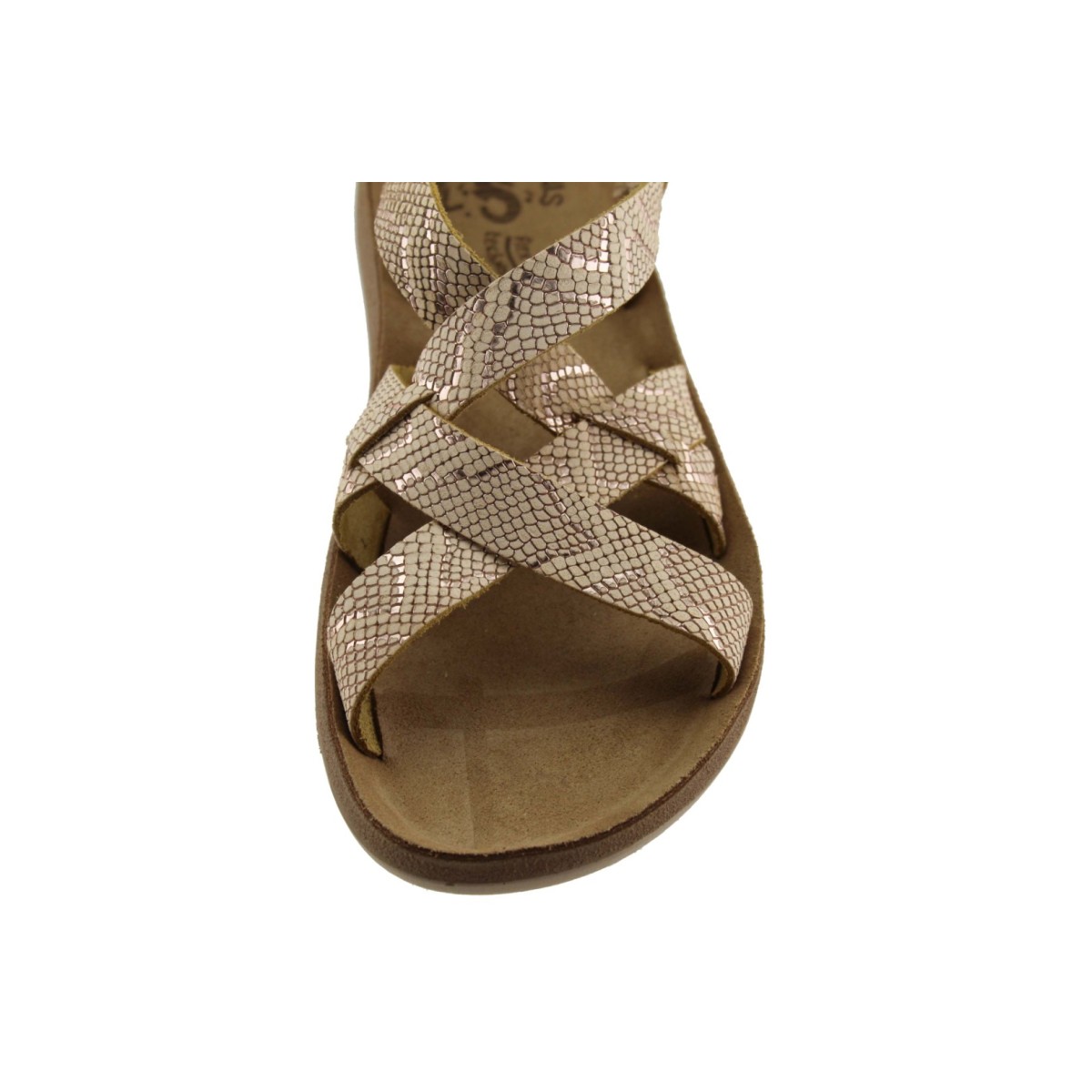 FANTASY SANDALS S906 ROSEGOLD LIZARD FANTASY SANDALS S906 ROSEGOLD LIZARD