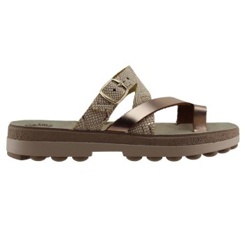 FANTASY SANDALS S9044 ROSEGOLD LIZARD