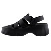 FANTASY SANDALS Γυναικεία Πέδιλα Πλατφόρμες Δέρμα S2106 Black FANTASY SANDALS Γυναικεία Πέδιλα Πλατφόρμες Δέρμα S2106 Black