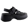 FANTASY SANDALS Γυναικεία Πέδιλα Πλατφόρμες Δέρμα S2106 Black FANTASY SANDALS Γυναικεία Πέδιλα Πλατφόρμες Δέρμα S2106 Black