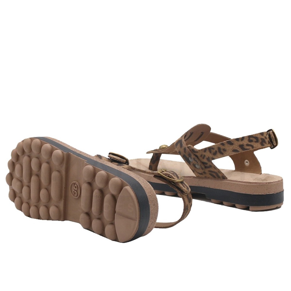 FANTASY SANDALS S9005 MOKA LEOPARD FANTASY SANDALS S9005 MOKA LEOPARD