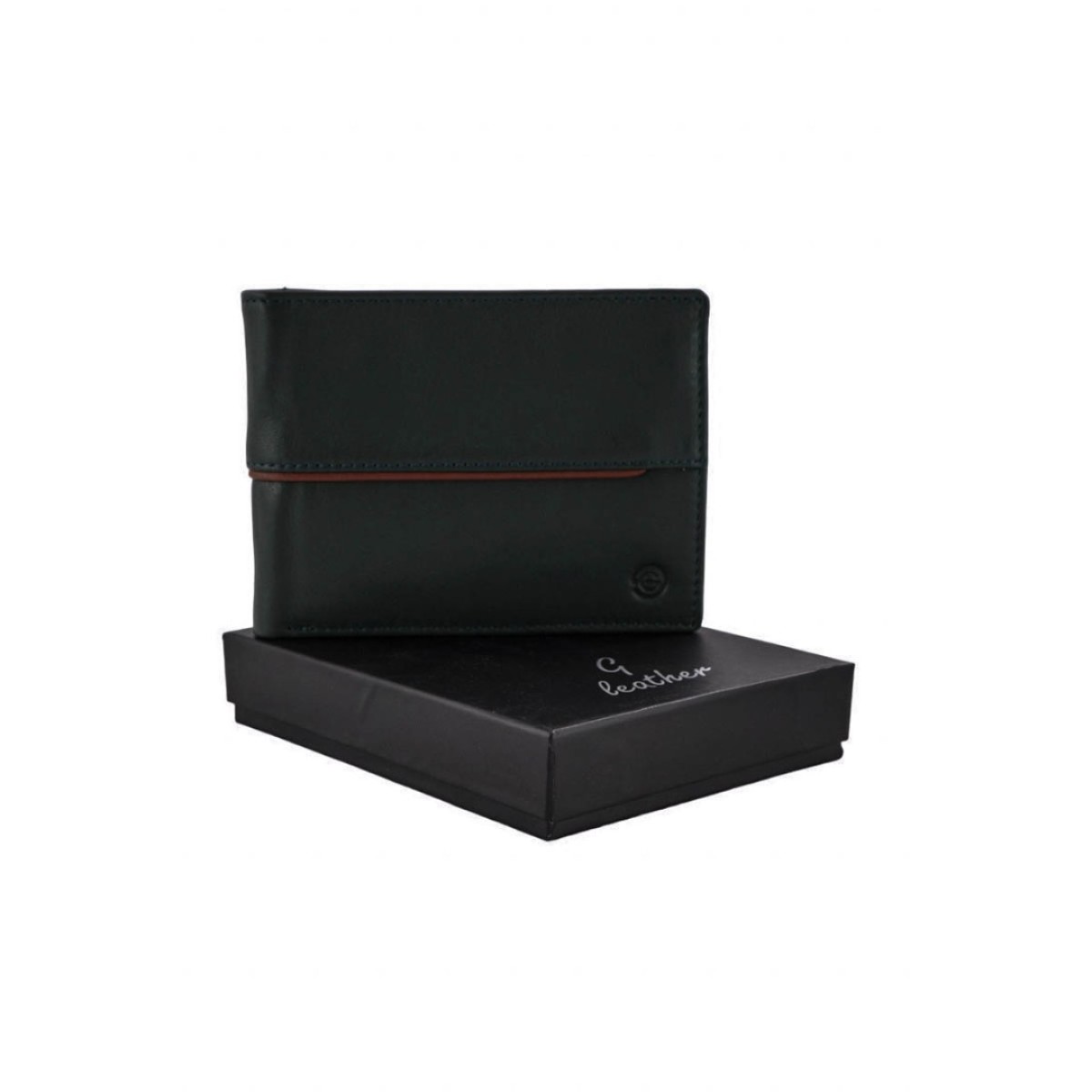 Ginis Leather Ανδρικό Πορτοφόλι Δέρμα MAF59 Μαύρο