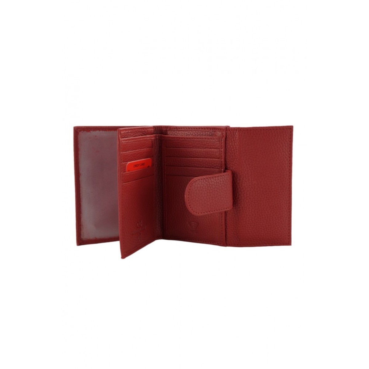 Ginis Leather Γυναικείο Πορτοφόλι Δέρμα FLO70 Κόκκινο Ginis Leather Γυναικείο Πορτοφόλι Δέρμα FLO70 Κόκκινο