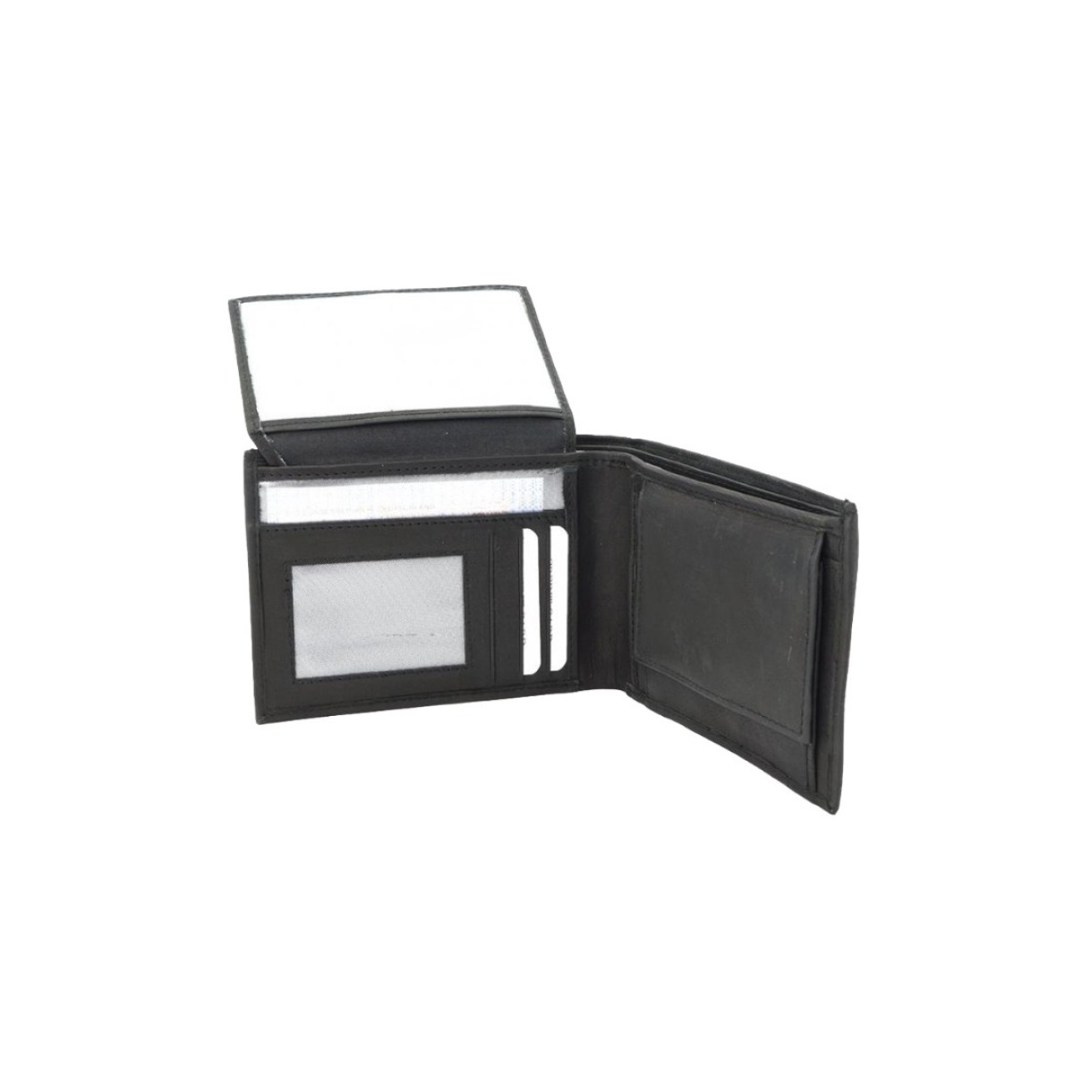 Ginis Leather Ανδρικό Πορτοφόλι Δέρμα CG1338 Μαύρο