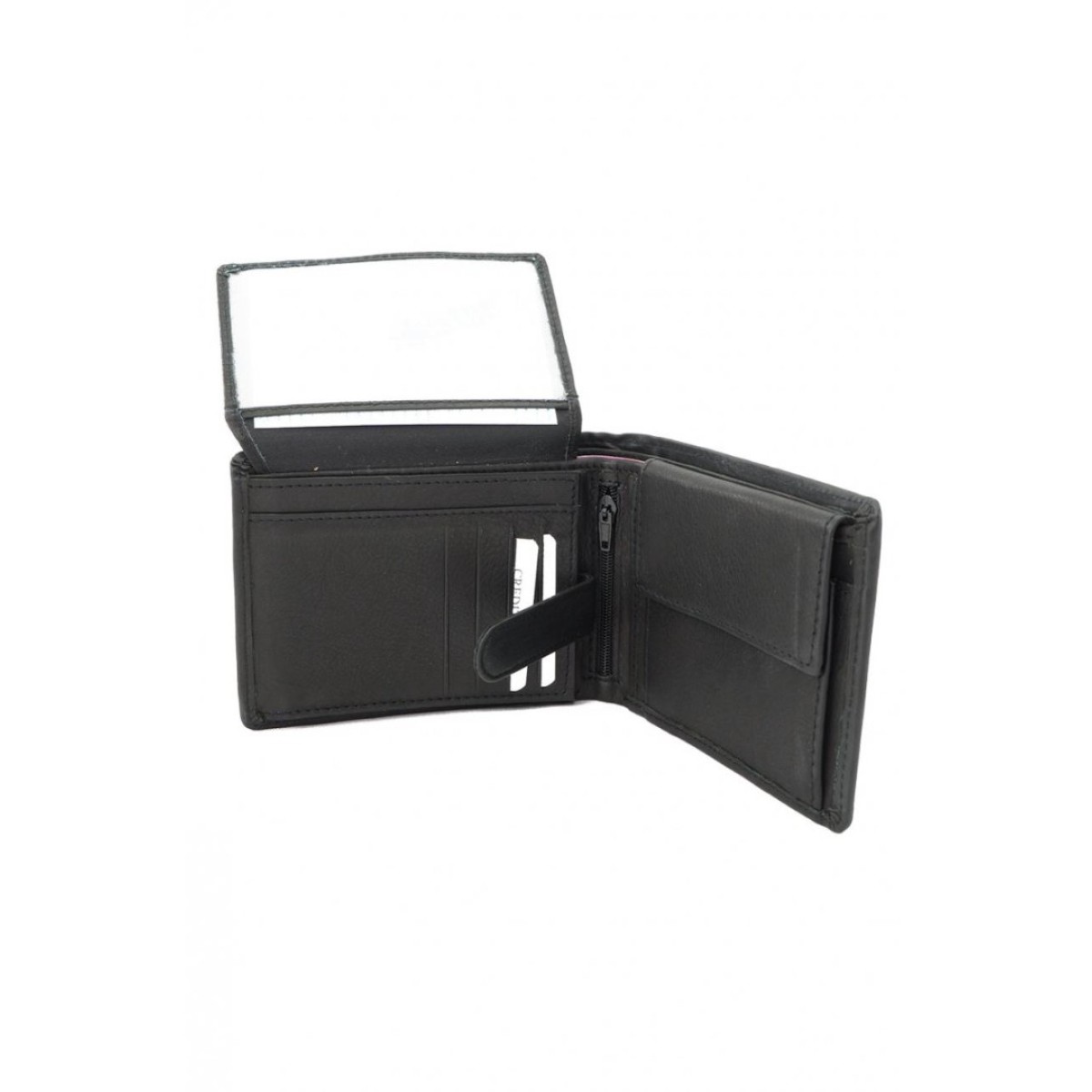 Ginis Leather Ανδρικό Πορτοφόλι Δέρμα CG83/2 Μαύρο Ginis Leather Ανδρικό Πορτοφόλι Δέρμα CG83/2 Μαύρο