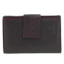 Ginis Leather Γυναικείο Πορτοφόλι Δέρμα MR10 Μαύρο