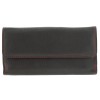 Ginis Leather Γυναικείο Πορτοφόλι Δέρμα MR8 Μαύρο