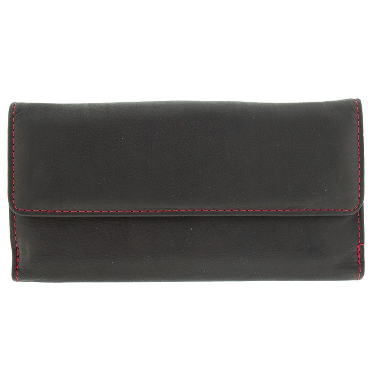 Ginis Leather Γυναικείο Πορτοφόλι Δέρμα MR8 Μαύρο