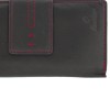 Ginis Leather Γυναικείο Πορτοφόλι Δέρμα MR8 Μαύρο