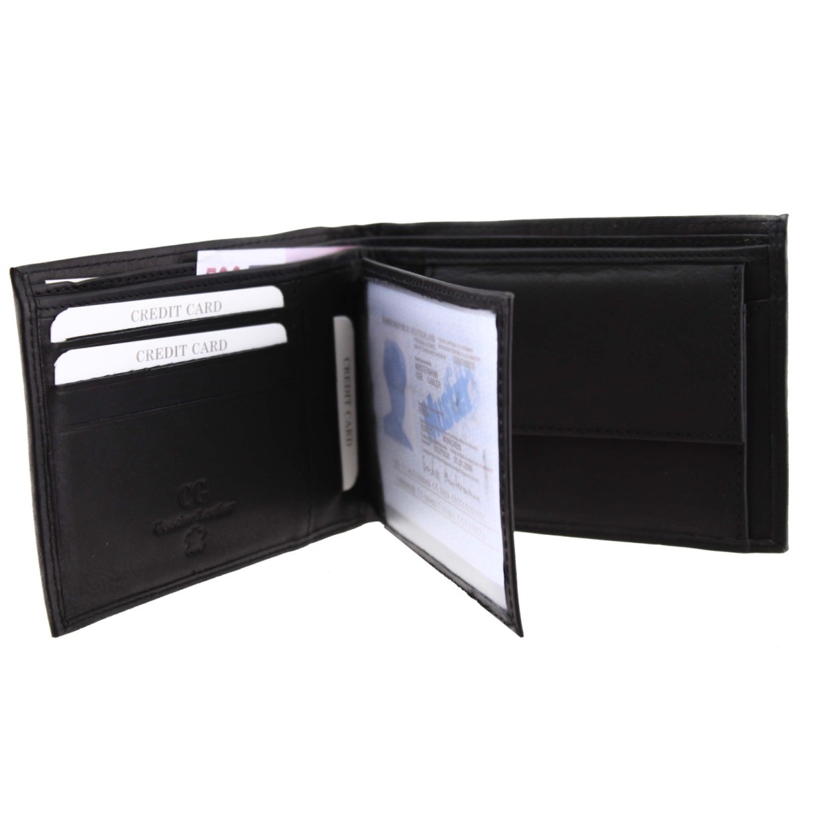 Ginis Leather Ανδρικό Πορτοφόλι Δέρμα CG1335 Μαύρο Ginis Leather Ανδρικό Πορτοφόλι Δέρμα CG1335 Μαύρο