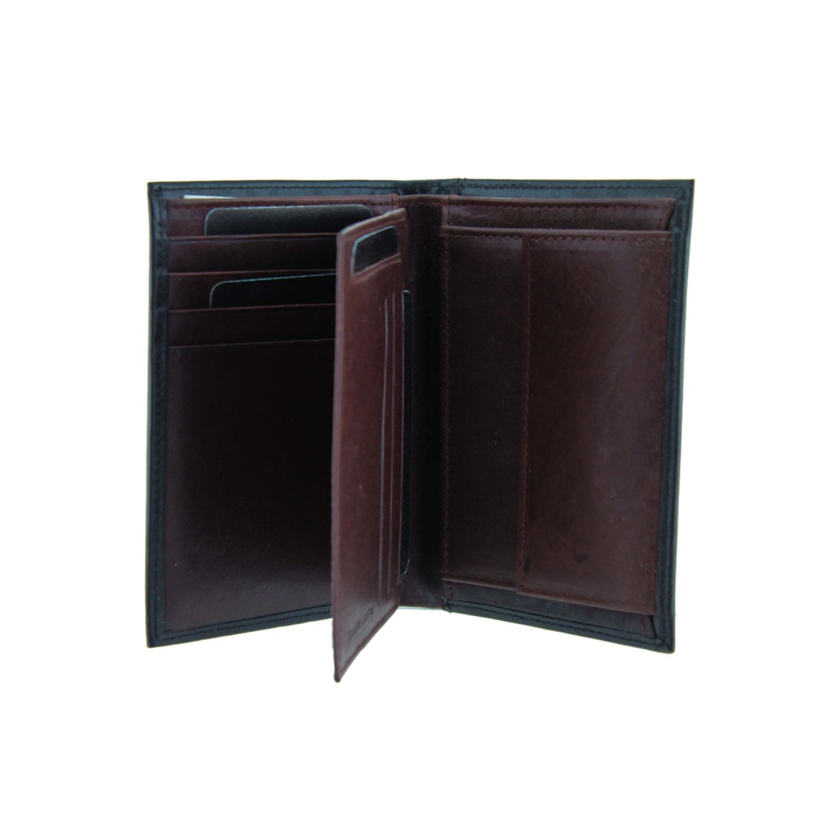 Ginis Leather Ανδρικό Πορτοφόλι Δέρμα WVT9 Μαύρο