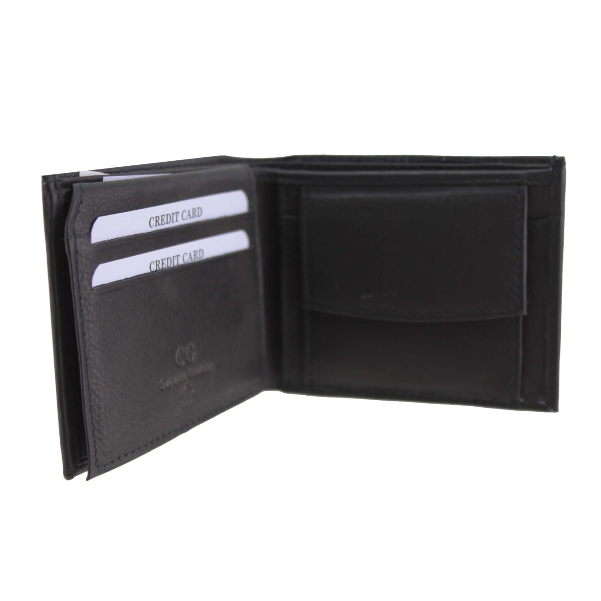 Ginis Leather Ανδρικό Πορτοφόλι Δέρμα CG8 Μαύρο Ginis Leather Ανδρικό Πορτοφόλι Δέρμα CG8 Μαύρο