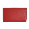 Ginis Leather Γυναικείο Πορτοφόλι Δέρμα FLO1 Κόκκινο