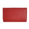 Ginis Leather Γυναικείο Πορτοφόλι Δέρμα FLO1 Κόκκινο