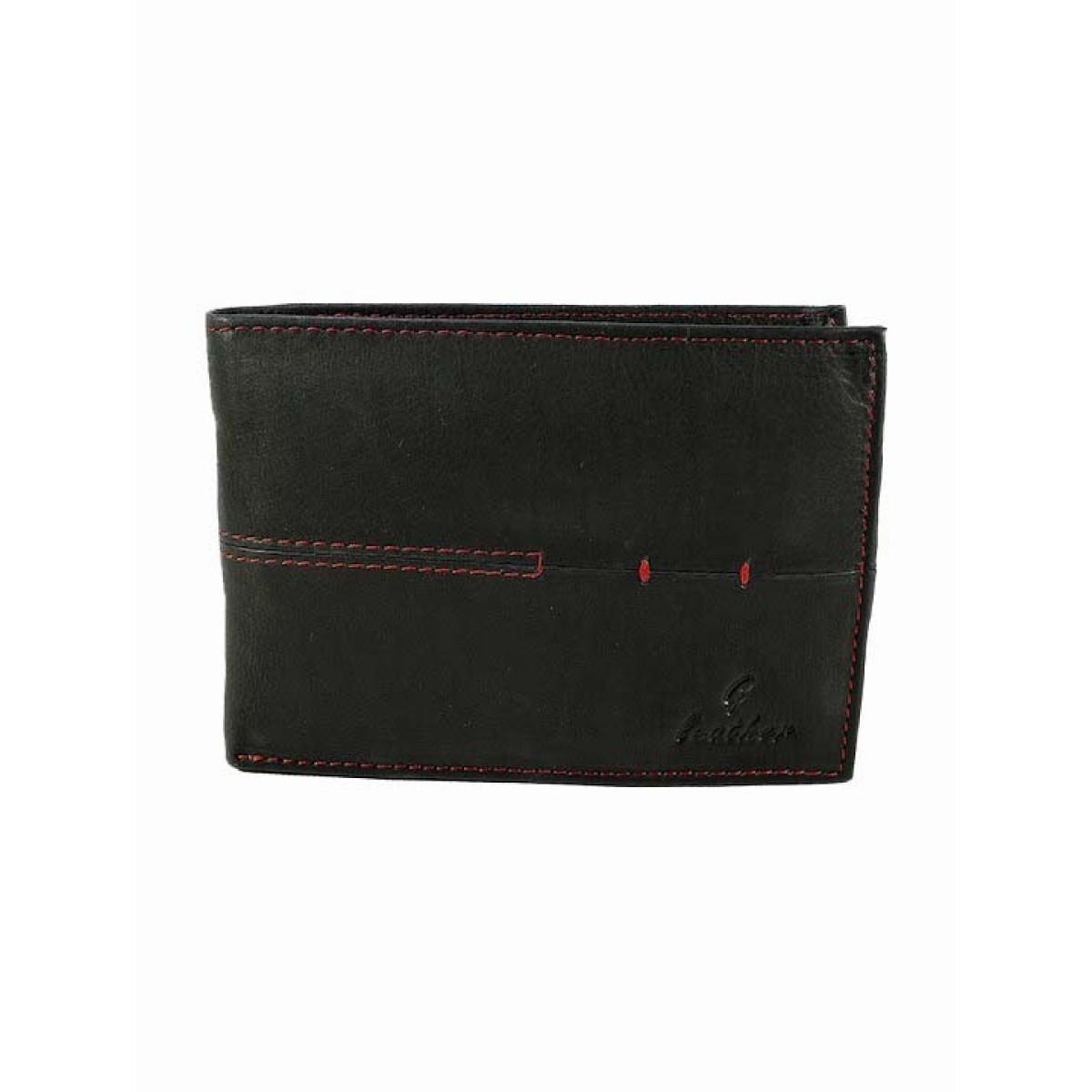 Ginis Leather Ανδρικό Πορτοφόλι Δέρμα MR1 Μαύρο