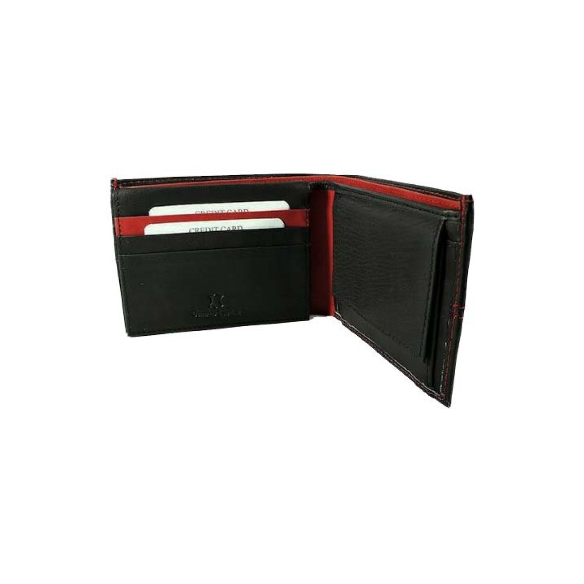 Ginis Leather Ανδρικό Πορτοφόλι Δέρμα MR4 Μαύρο