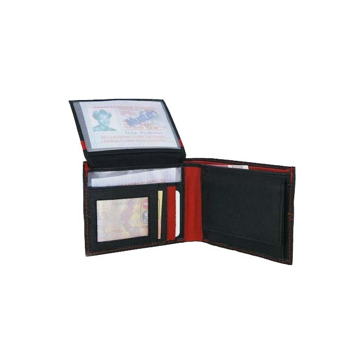 Ginis Leather Ανδρικό Πορτοφόλι Δέρμα MR4 Μαύρο